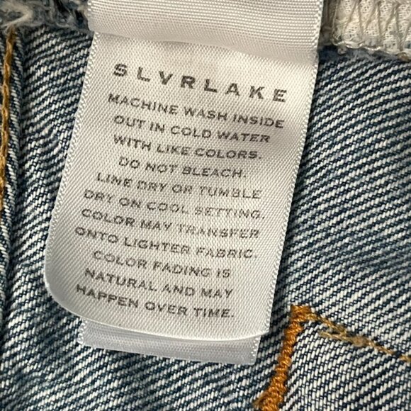 SLVRLAKE London Distressed Denim Jeans Wash Gimme Shelter Size 29 - Picture 8 of 12